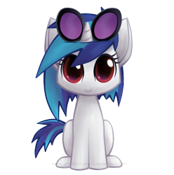 Size: 788x794 | Tagged: safe, artist:chiramii-chan, character:dj pon-3, character:vinyl scratch, c:, cat, catified, cute, female, simple background, solo, species swap, transparent background