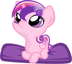 Size: 658x591 | Tagged: safe, artist:russiankolz, character:princess cadance, species:pony, baby, baby pony, cute, cutedance, filly, foal, pillow, weapons-grade cute