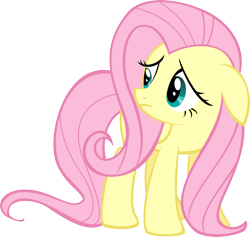 Size: 3519x3331 | Tagged: safe, artist:iamadinosaurrarrr, character:fluttershy, species:pegasus, species:pony, female, floppy ears, folded wings, looking away, mare, simple background, solo, transparent background, vector, wings