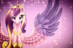 Size: 960x640 | Tagged: safe, artist:laurenmagpie, edit, character:princess cadance, female, solo