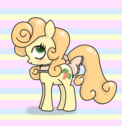 Size: 1445x1500 | Tagged: safe, artist:yokkishai, character:carrot top, character:golden harvest, bow, cute, cutie top, female, solo, sweet, tail bow