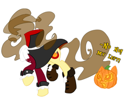 Size: 1024x853 | Tagged: safe, artist:piichu-pi, oc, oc only, oc:eclair, halloween, headless, headless horse, holiday, jack-o-lantern, pumpkin, simple background, transparent background