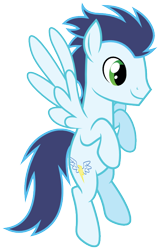Size: 500x783 | Tagged: safe, artist:rainbowderp98, character:soarin', episode:sonic rainboom, g4, my little pony: friendship is magic, .ai available, male, simple background, solo, svg, transparent background, vector