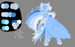 Size: 1145x724 | Tagged: safe, artist:russiankolz, species:pegasus, species:pony, g3, female, g3 to g4, generation leap, mare, reference sheet, silver glow, simple background, solo