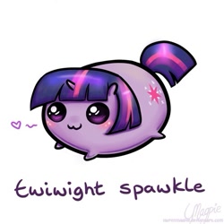 Size: 495x495 | Tagged: safe, artist:laurenmagpie, character:twilight sparkle, chubbie, cute, female, solo, twiabetes