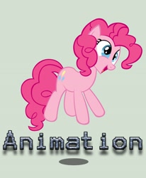 Size: 2100x2550 | Tagged: safe, artist:internationaltck, character:pinkie pie, bouncing, high res
