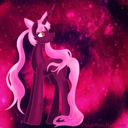 Size: 2048x2048 | Tagged: safe, artist:asinglepetal, black lady, chibi-usa, ponified, sailor moon, solo, wicked lady