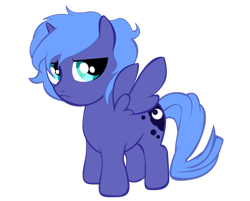 Size: 900x724 | Tagged: safe, artist:icedroplet, character:princess luna, species:pony, artemabetes, colt, cute, male, prince artemis, rule 63, rule63betes, simple background, solo, transparent background, vector, woona