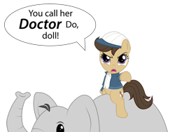 Size: 1024x768 | Tagged: safe, artist:ethaes, elephant, indiana jones, indiana jones and the temple of doom, ponified, scootaround, short round