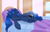 Size: 1350x875 | Tagged: safe, artist:average-hanzo, character:princess luna, character:twilight sparkle, species:alicorn, species:pony, ship:twiluna, g4, bed, belly button, cute, eyes closed, female, lesbian, lunabetes, mare, on side, shipping, signature, sleeping, solo