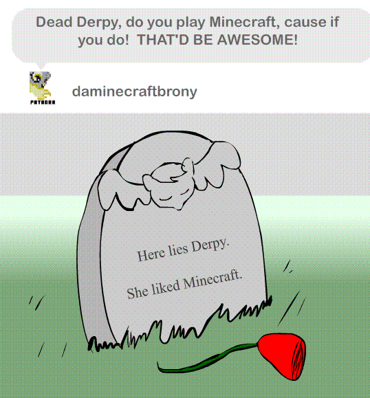 Size: 538x579 | Tagged: safe, artist:tooneyd, ask, ask ditzy doo, flower, gravestone, implied death, misspelling, pun, rose