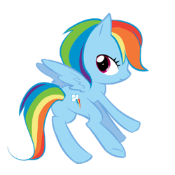 Size: 450x450 | Tagged: safe, artist:tearzah, character:rainbow dash, species:pegasus, species:pony, female, solo