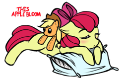 Size: 305x196 | Tagged: safe, artist:nessia, character:apple bloom, female, solo, this apple bloom