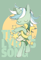 Size: 463x681 | Tagged: safe, artist:memoneo, character:lyra heartstrings, species:pony, arm hooves, bipedal, clothing, female, lyre, semi-anthro, solo, toga
