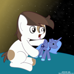 Size: 1000x1000 | Tagged: safe, artist:invidlord, character:pipsqueak, character:princess luna, doll, s1 luna