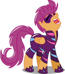 Size: 1632x1867 | Tagged: safe, artist:da-futaba, character:scootaloo, species:pegasus, species:pony, female, simple background, solo, transparent background, vector