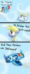 Size: 793x1925 | Tagged: safe, artist:cgeta, character:derpy hooves, character:rainbow dash, species:pegasus, species:pony, comic, female, mare, wat