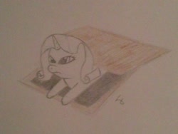 Size: 2592x1944 | Tagged: safe, artist:raakshii, character:rarity, female, s'mores, solo, traditional art
