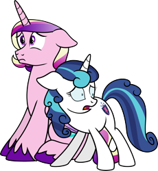 Size: 3065x3325 | Tagged: safe, artist:v0jelly, character:princess cadance, character:shining armor, species:alicorn, species:pony, species:unicorn, gleaming shield, prince bolero, rule 63, simple background, transparent background
