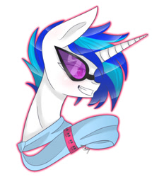 Size: 638x741 | Tagged: safe, artist:sheeppiss, character:dj pon-3, character:vinyl scratch, dj col-7, record scrape, rule 63, solo