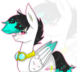 Size: 625x587 | Tagged: safe, artist:sheeppiss, oc, oc only, species:pegasus, species:pony, art trade, solo