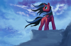 Size: 2040x1320 | Tagged: safe, artist:paladin, oc, oc only, solo, windswept mane, wip