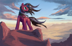 Size: 3400x2200 | Tagged: safe, artist:paladin, oc, oc only, high res, solo, windswept mane