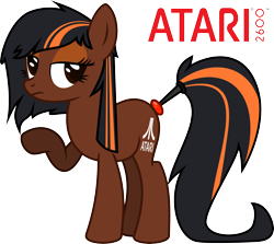 Size: 5803x5176 | Tagged: safe, artist:overdriv3n, species:earth pony, species:pony, absurd resolution, atari, atari 2600, console ponies, my little console, ponified, solo