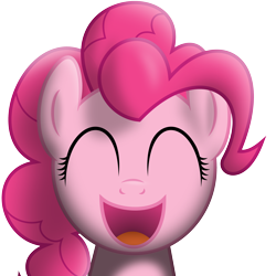 Size: 3630x3630 | Tagged: safe, artist:thunderelemental, character:pinkie pie, simple background, transparent background, vector