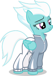 Size: 2105x3000 | Tagged: safe, artist:stainless33, character:fleetfoot, species:pegasus, species:pony, clothing, female, looking down, mare, shading, shading edit, simple background, solo, transparent background, vector