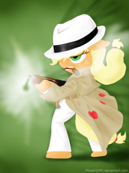 Size: 1936x2592 | Tagged: safe, artist:flowersimh, character:applejack, gangster