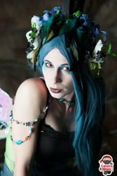 Size: 480x719 | Tagged: safe, artist:kyuu-vixen-cosplay, character:queen chrysalis, species:changeling, species:human, antagonist, cameraninjas, clothing, convention, cosplay, costume, irl, irl human, photo, photography, running of the leaves
