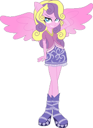 Size: 325x446 | Tagged: safe, artist:archerinblue, character:princess skyla, my little pony:equestria girls, bedroom eyes, equestria girls-ified, humanized, ponied up