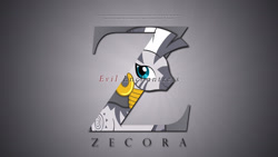 Size: 1920x1080 | Tagged: safe, artist:pims1978, artist:shelltoon, character:zecora, species:zebra, evil enchantress, looking at you, quote, vector, wallpaper