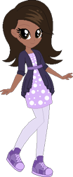 Size: 193x464 | Tagged: safe, artist:archerinblue, oc, oc only, oc:nightdrop, parent:oc:nyx, parent:oc:snowdrop, parents:oc x oc, parents:snownyx, dark skin, equestria girls-ified, magical lesbian spawn, offspring, simple background, solo, transparent background