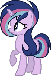 Size: 368x545 | Tagged: safe, artist:archerinblue, oc, oc only, oc:afterglow aegis, parent:shining armor, parent:twilight sparkle, parents:shining sparkle, blank flank, offspring, product of incest, simple background, transparent background
