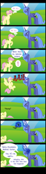 Size: 900x3347 | Tagged: safe, artist:icedroplet, character:fluttershy, character:princess luna, butterscotch, comic, fainting goat, noodle incident, phone, prince artemis, rule 63