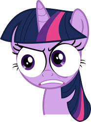 Size: 589x793 | Tagged: safe, artist:thunderelemental, character:twilight sparkle, episode:the crystal empire, g4, my little pony: friendship is magic, .svg available, absurd resolution, eyes, face, faec, female, meme, not an edit, simple background, solo, special eyes, svg, transparent background, vector