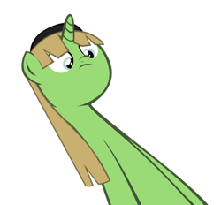 Size: 928x860 | Tagged: safe, artist:mlp-scribbles, oc, oc only, oc:buttercheese, do not want, long neck, meme, simple background, solo, transparent background, vector