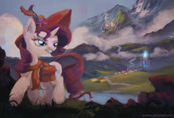 Size: 3000x2034 | Tagged: safe, artist:lukeine, character:rarity, canterlot, female, solo, twilight's castle