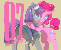 Size: 800x649 | Tagged: safe, artist:tc, character:maud pie, character:pinkie pie, season 5, countdown, pie sisters, sisters