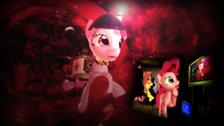 Size: 1366x768 | Tagged: safe, artist:midnightmint-1, character:fluttershy, character:pinkie pie, character:twilight sparkle, 3d, gmod, internal, medic, x-ray