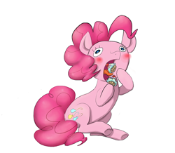 Size: 872x761 | Tagged: safe, artist:ifthemainecoon, character:pinkie pie, female, solo, wtf