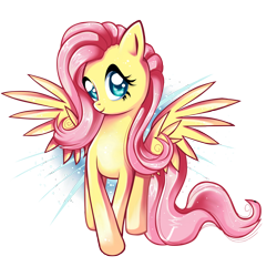 Size: 2056x2056 | Tagged: safe, artist:pauuhanthothecat, character:fluttershy, species:pegasus, species:pony, abstract background, cute, female, high res, mare, shyabetes, solo, spread wings, wings