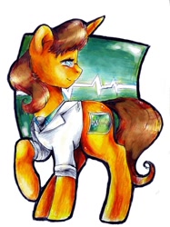 Size: 800x1067 | Tagged: safe, artist:art-surgery, character:doctor horse, character:doctor stable, species:pony, species:unicorn, cutie mark, male, solo, stallion