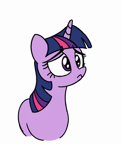 Size: 515x610 | Tagged: safe, artist:inkygarden, character:twilight sparkle, animated, bleh, cringing, female, frame by frame, reaction image, simple background, solo, white background, wince, yuck