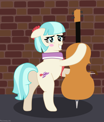 Size: 2980x3486 | Tagged: safe, artist:techarmsbu, character:coco pommel, cello, female, musical instrument, plot, solo