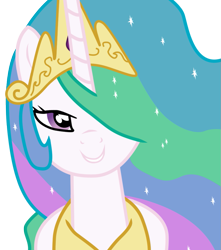 Size: 899x1017 | Tagged: dead source, safe, artist:eruvon, character:princess celestia, species:alicorn, species:pony, bedroom eyes, female, love face, mare, simple background, solo, transparent background, vector