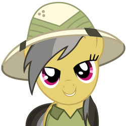 Size: 900x900 | Tagged: dead source, safe, artist:eruvon, character:daring do, bedroom eyes, love face, simple background, transparent background, vector