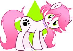 Size: 7147x5000 | Tagged: safe, artist:the-aziz, oc, oc only, oc:tendril, species:earth pony, species:pony, absurd resolution, bell, bell collar, collar, digital art, female, simple background, solo, transparent background, vector